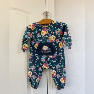 Peek Navy Floral Kids One Piece 6-12 months